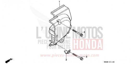 PANNEAU ARRIERE GAUCHE CB250X de 1999